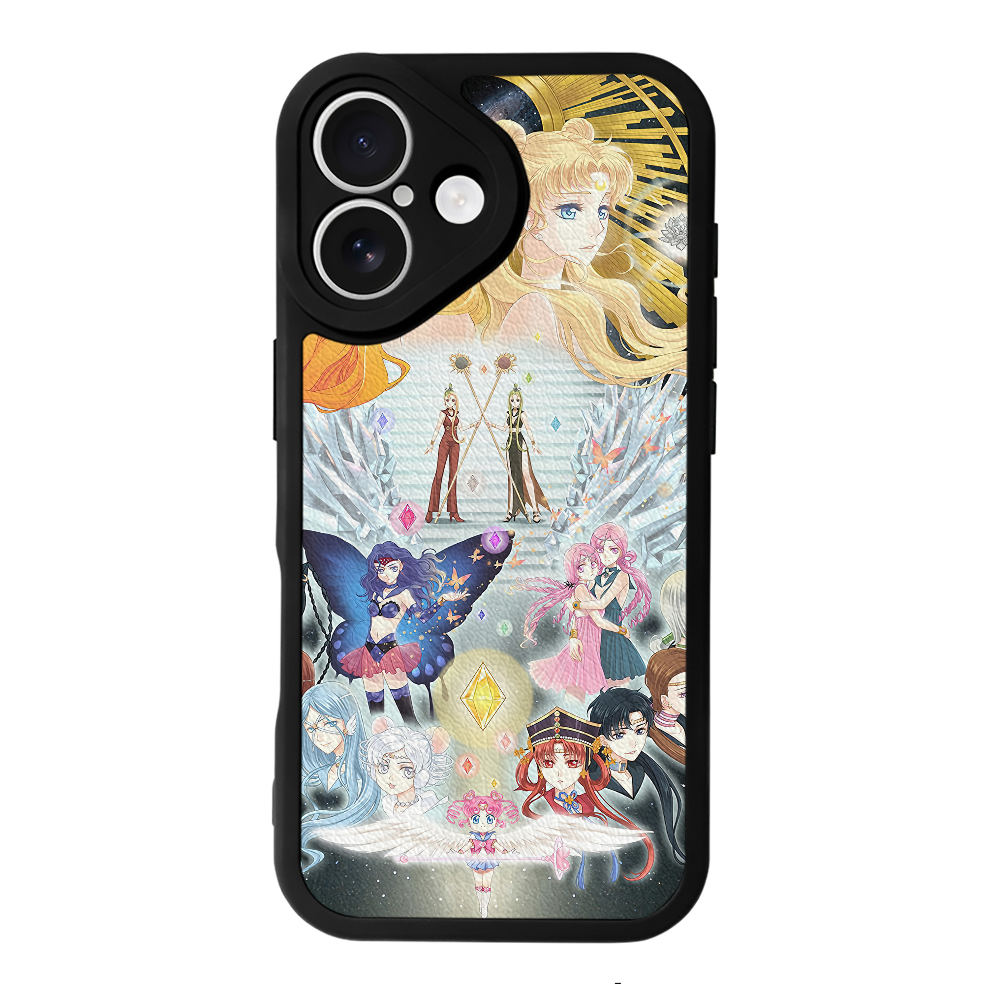 （画像用） 美少女戦士セーラームーン Sailor Moon 【iPhone 16シリーズ対応】シリコンスマホケース（レザー調） 材質：シリコン